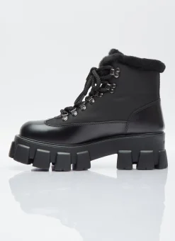 Monolith Leather Boots></noscript>Prada Sale