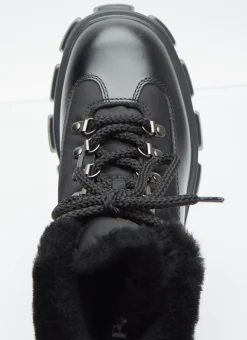 Monolith Leather Boots></noscript>Prada Sale