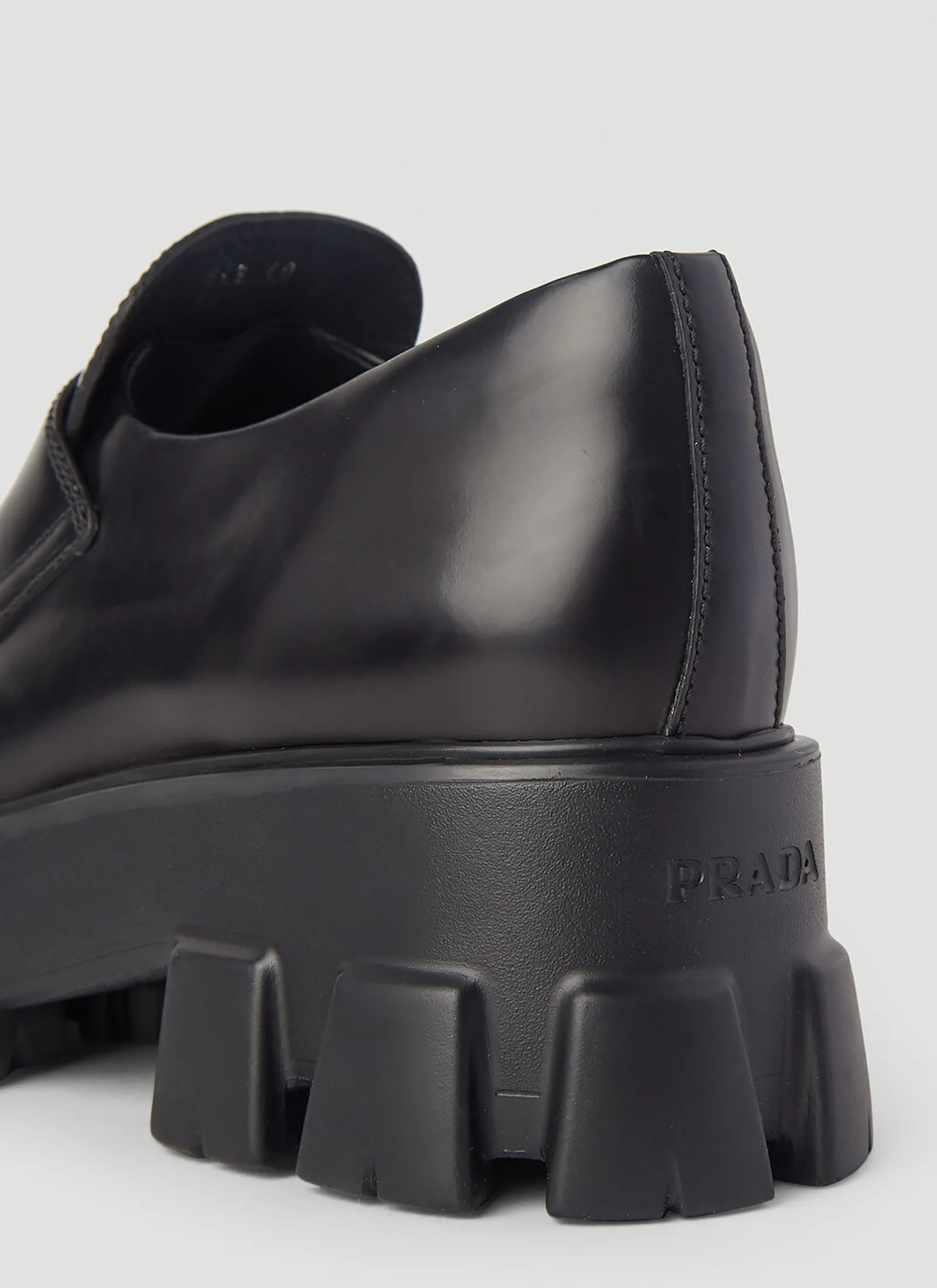 Monolith Platform Leather Loafers>Prada Outlet