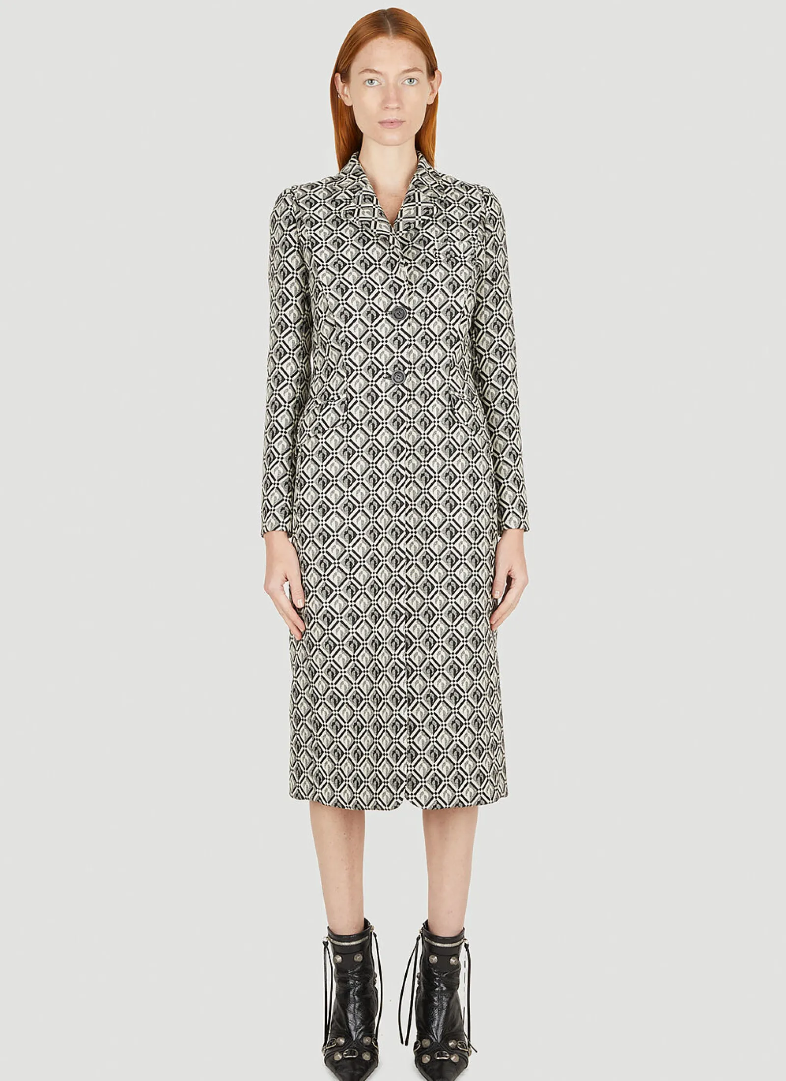 Moon Diamond Tailored Coat>Marine Serre Discount