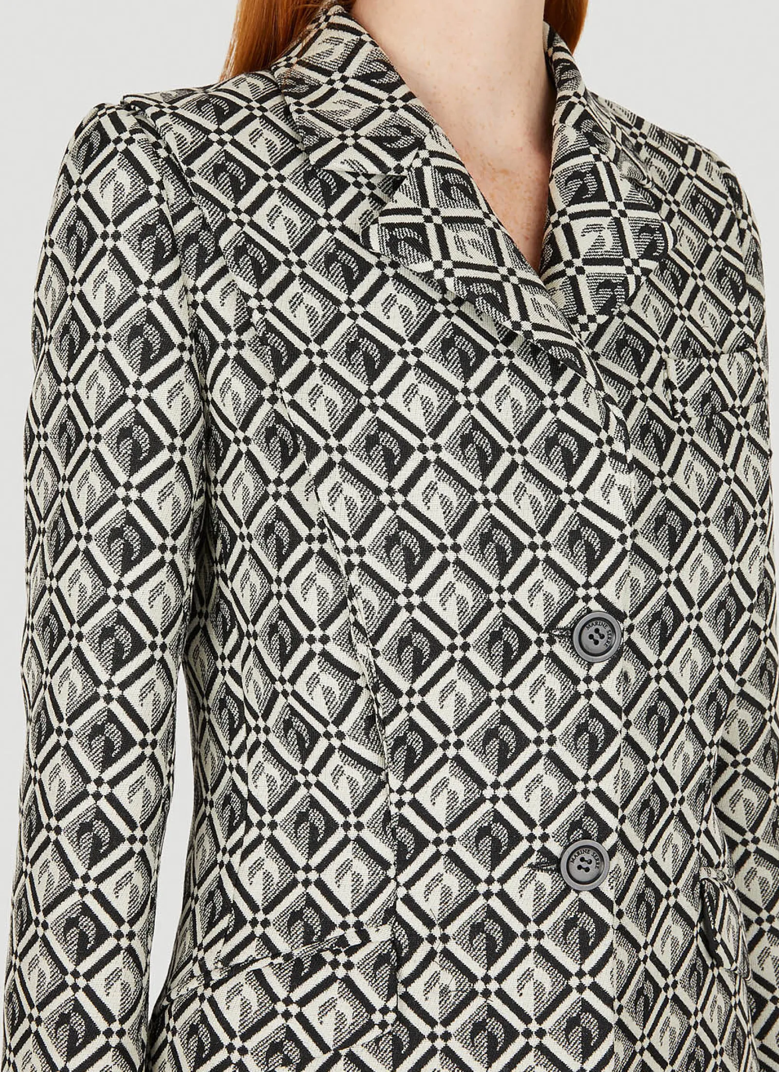 Moon Diamond Tailored Coat>Marine Serre Discount