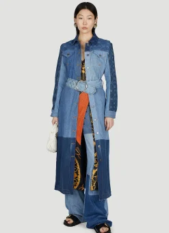 Moon Print Denim Coat>Marine Serre Sale