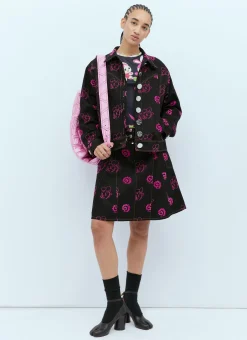 Mouse Flocked Denim Jacket>Chopova Lowena Outlet