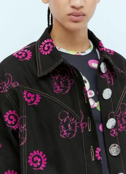 Mouse Flocked Denim Jacket></noscript>Chopova Lowena Outlet