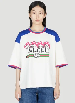 Mushroom Print T-Shirt>Gucci Hot