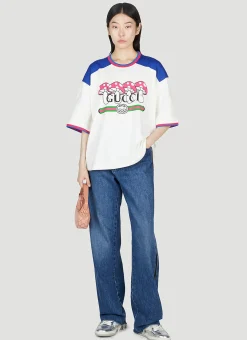 Mushroom Print T-Shirt>Gucci Hot