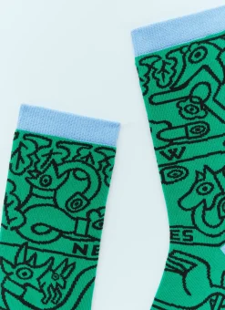 Men Walter Van Beirendonck Socks^New Eyes Socks