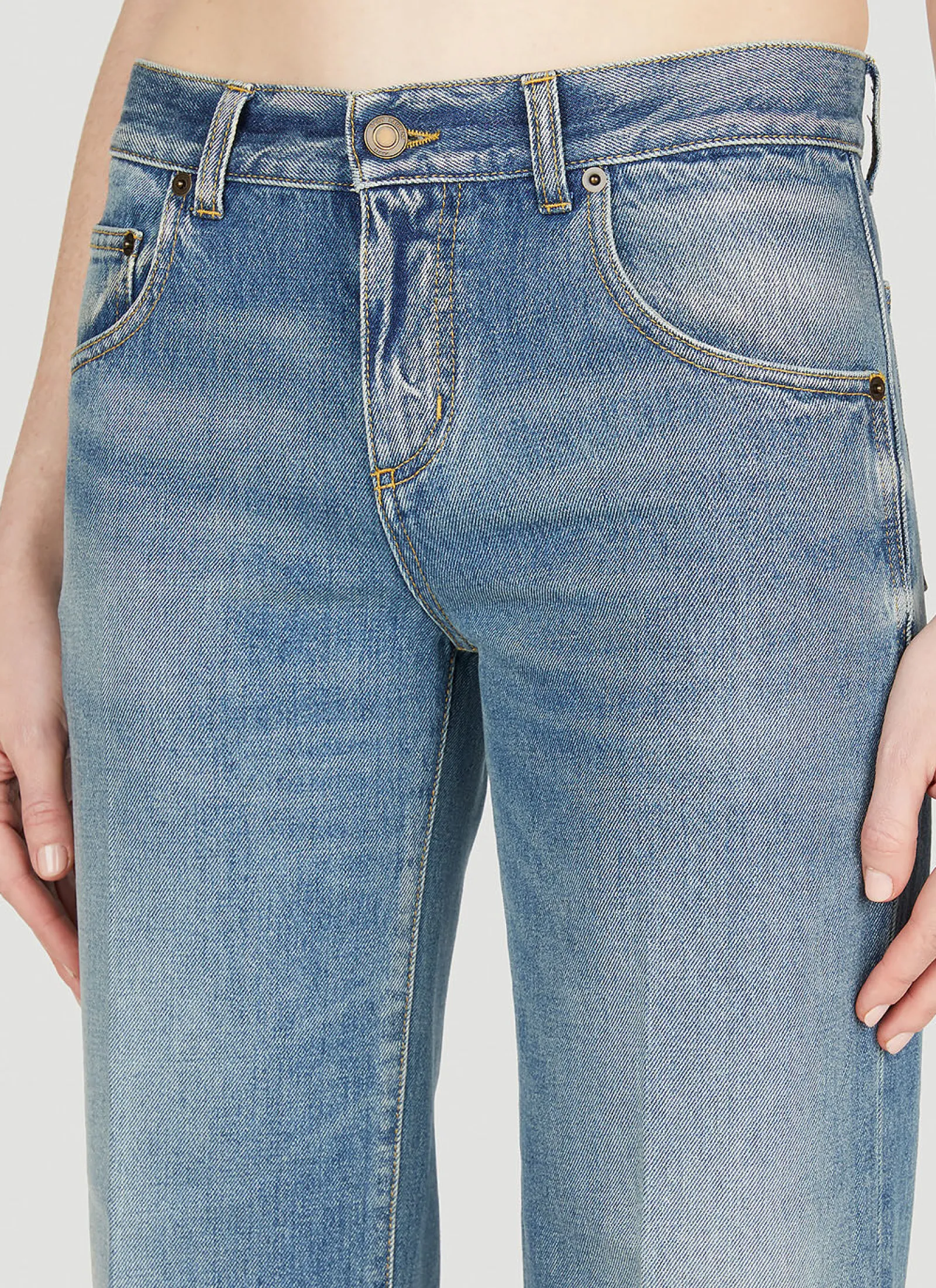 Nicole Wide Leg Jeans>Saint Laurent Online