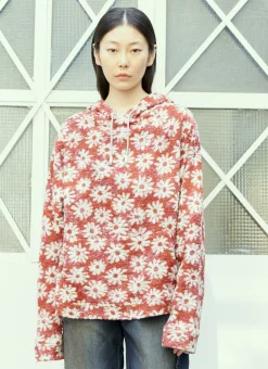 November Flower Knit Hooded Sweatshirt></noscript>Reward If Found Outlet