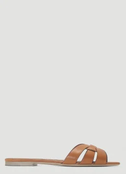 Nu Pieds 05 Leather Sandals>Saint Laurent