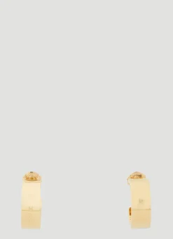 Men MM6 Maison Margiela Jewellery^Numerical Logo Engraving Hoop Earrings