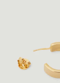 Men MM6 Maison Margiela Jewellery^Numerical Logo Engraving Hoop Earrings