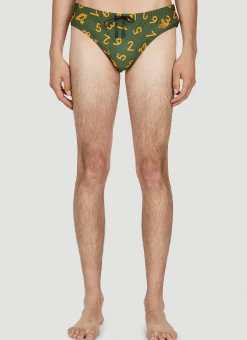 Men Vivienne Westwood Swimwear^Numerical Print Swim Briefs