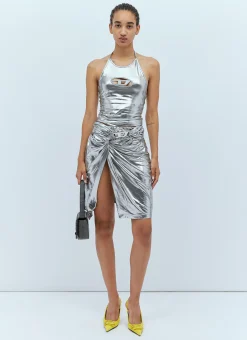 O-Melt Draped Midi Skirt>Diesel New