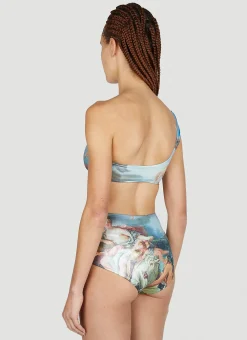 One Shoulder Bikini Set><noscript><img width=