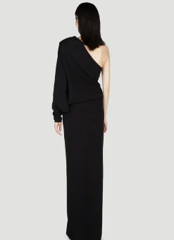 One Shoulder Draped Dress></noscript>Saint Laurent Online