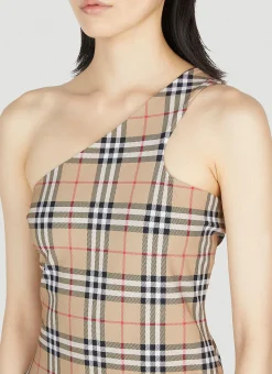 One Shoulder Swimsuit></noscript>Burberry Outlet