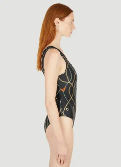 One Shoulder Swimsuit></noscript>GANNI Discount