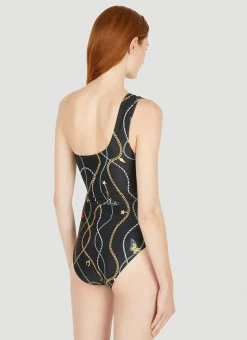 One Shoulder Swimsuit></noscript>GANNI Discount