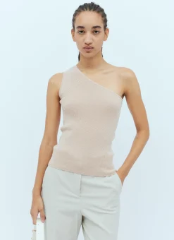 One-Shoulder Knit Top>Max Mara Outlet