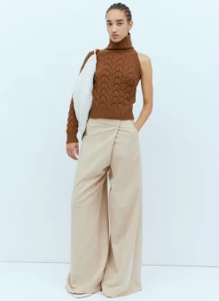One-Sleeve Cable Knit Sweater>Max Mara Hot