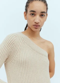 One-Sleeve Rib Maxi Dress>Max Mara Online