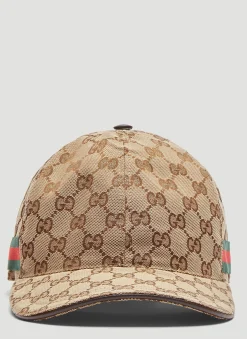 Men Gucci Hats^Original Gg Canvas Web Baseball Cap