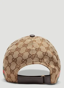 Men Gucci Hats^Original Gg Canvas Web Baseball Cap