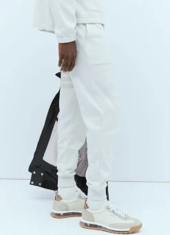 Men Thom Browne Track Pants^Ottoman Rib Four-Bar Track Pants