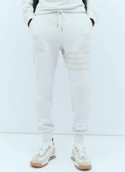 Men Thom Browne Track Pants^Ottoman Rib Four-Bar Track Pants