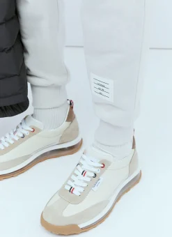 Men Thom Browne Track Pants^Ottoman Rib Four-Bar Track Pants