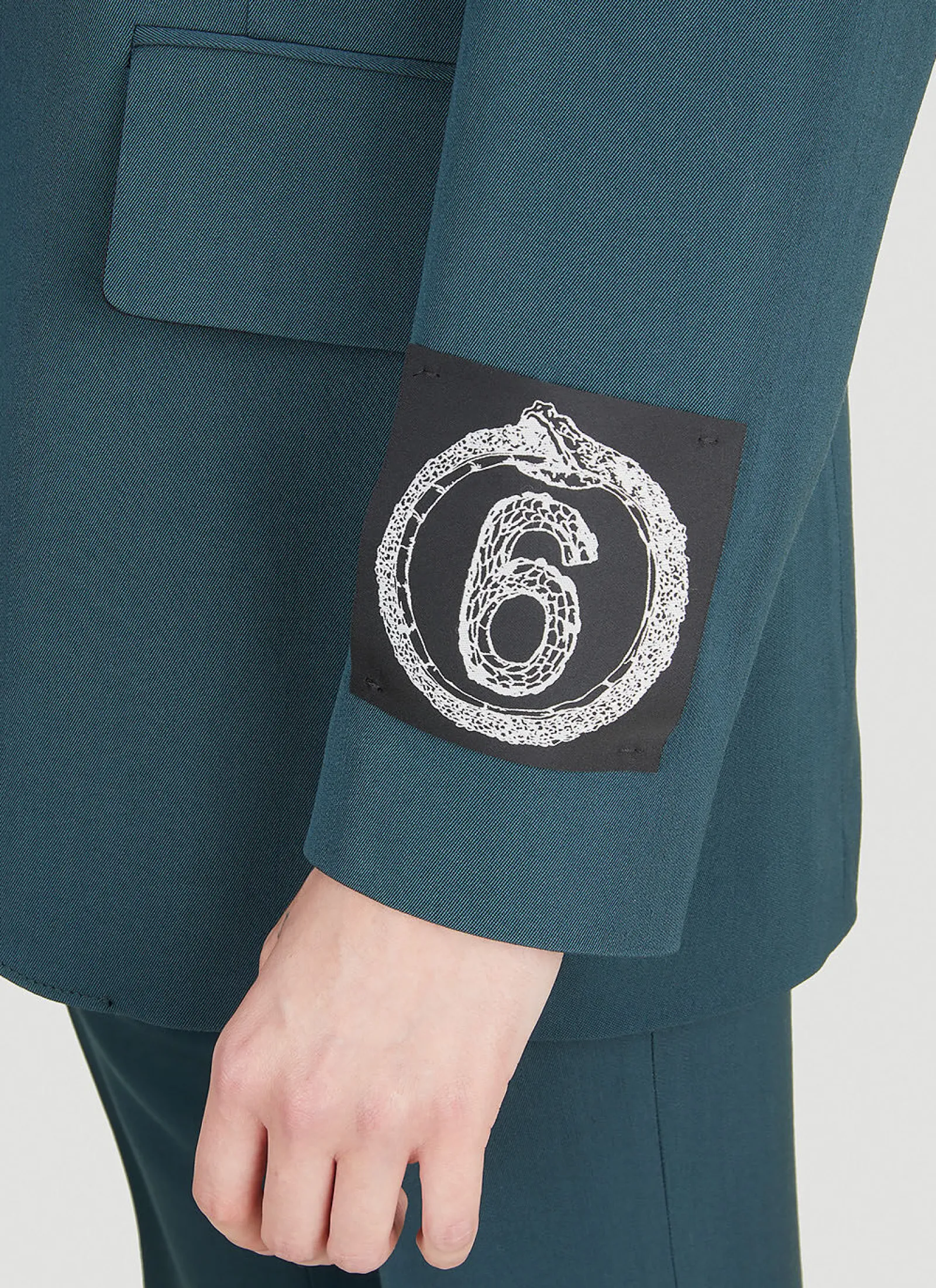 Ouroboros Single Breasted Blazer>MM6 Maison Margiela Outlet