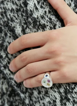 Men Bleue Burnham Jewellery^Oval Chloroplast Signet Ring