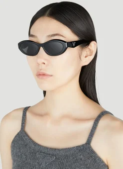 Men Prada Sunglasses^Oval Frame Sunglasses