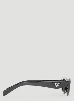 Men Prada Sunglasses^Oval Frame Sunglasses