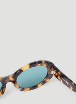 Men Dries Van Noten Sunglasses^Oval Sunglasses