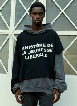 Men Liberal Youth Ministry Sweatshirts^Overlayed Half Sweatshirt