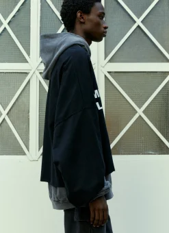 Men Liberal Youth Ministry Sweatshirts^Overlayed Half Sweatshirt