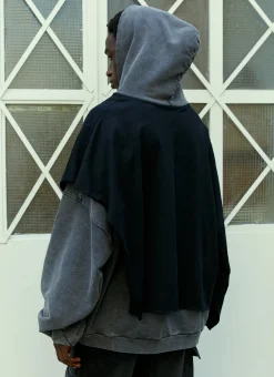 Men Liberal Youth Ministry Sweatshirts^Overlayed Half Sweatshirt