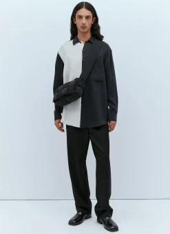 Men Song for the Mute Shirts^Oversized Colour Block Shirt