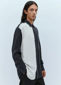 Men Song for the Mute Shirts^Oversized Colour Block Shirt