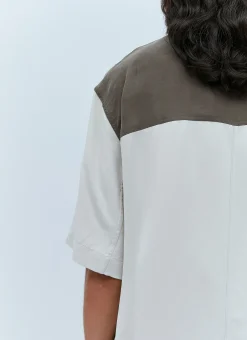 Men Song for the Mute Shirts^Oversized Colour Block Shirt