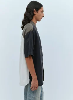 Men Song for the Mute Shirts^Oversized Colour Block Shirt