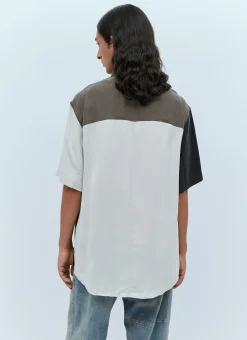 Men Song for the Mute Shirts^Oversized Colour Block Shirt