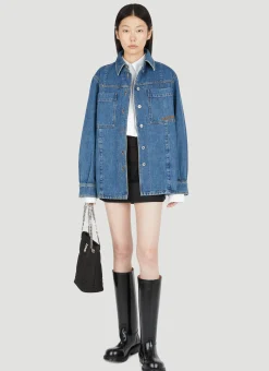 Oversized Denim Overshirt>Burberry Online