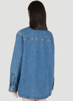 Oversized Denim Overshirt></noscript>Burberry Online