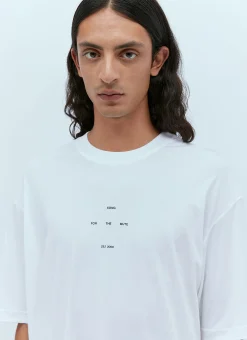 Men Song for the Mute T-Shirts^Oversized Logo Print T-Shirt