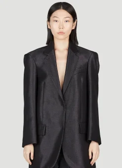 Oversized Metal Effect Blazer>Sportmax Clearance