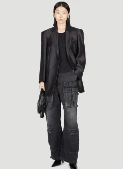Oversized Metal Effect Blazer>Sportmax Clearance