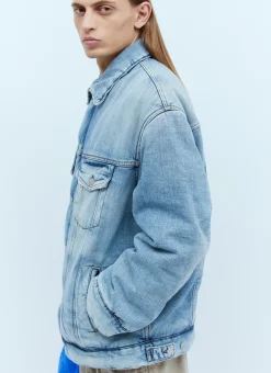 Oversized Padded Denim Jacket></noscript>Acne Studios New